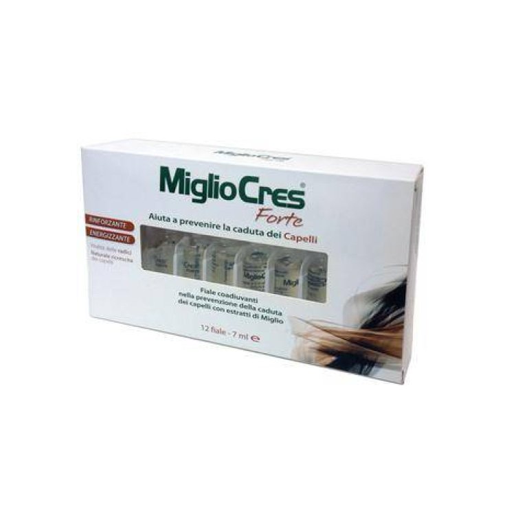 MiglioCres Forte Traitement Chute De Cheveux 12 Ampoules De 7 ml