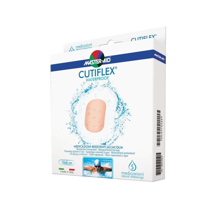 Master-Aid® Cutiflex® Pansements Imperméables Résistants à l'Eau 10,5x20cm 5 Pièces