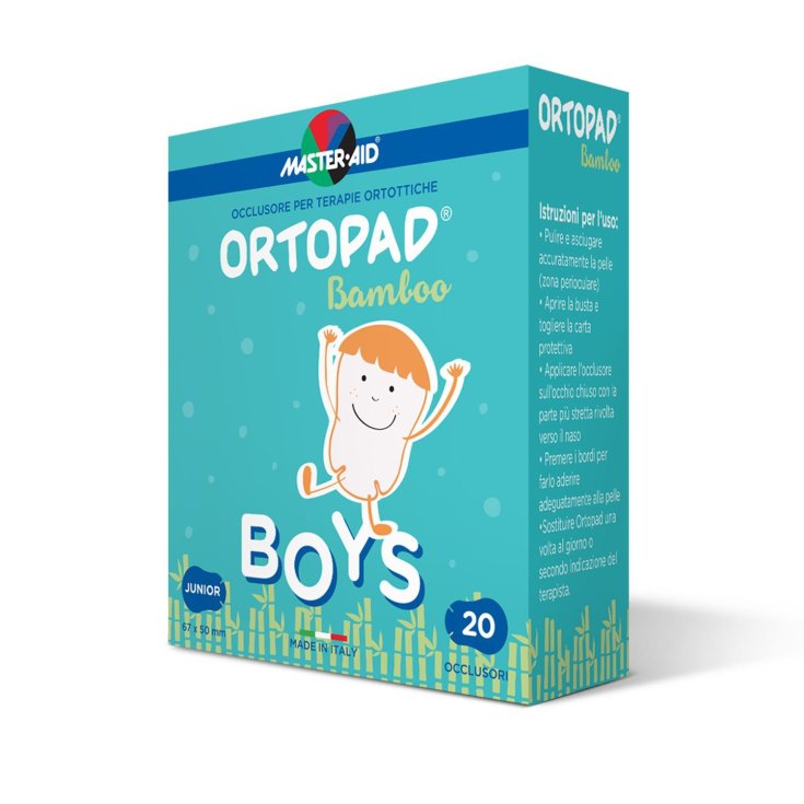 Master-Aid® Ortopad® Cotton Boys Junior Orthotic Therapy Ocluder 20 pièces