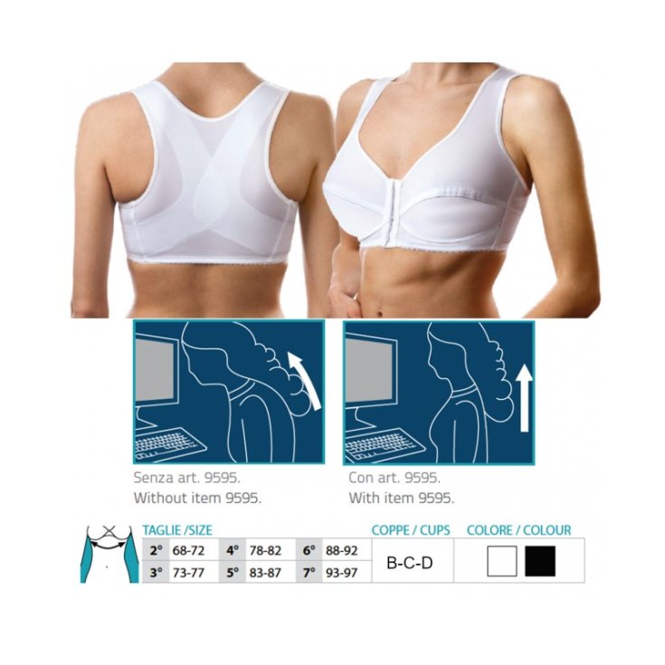 Safte Orione 9595 Soutien-Gorge Bonnet C Épaule Lisseur Couleur Blanc Taille 7 Pièce Unique