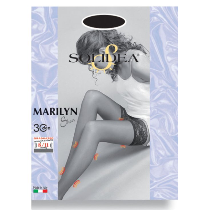 Solidea Marilyn 30 Sheer Stay-up Couleur Glace Taille 4L