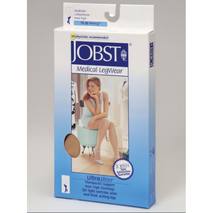 Jobst Ultra Sheer 15-20mmhg Beige Collants à fines rayures Taille 2