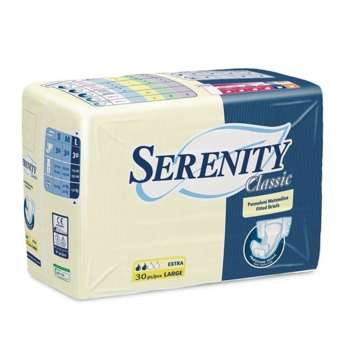 Serenity Culotte à couches classique taille extra large 30 pièces