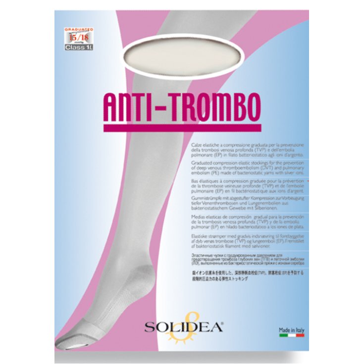 Solidea Anti-thrombus Cuisse Collant Couleur Blanc Taille L