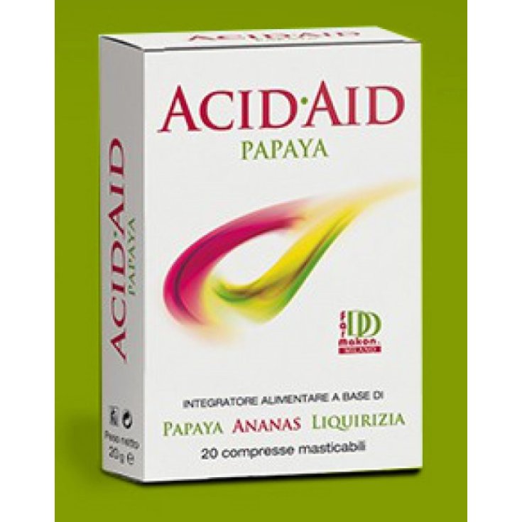 Acid Aid Papaye Complément Alimentaire 20 Comprimés à Croquer