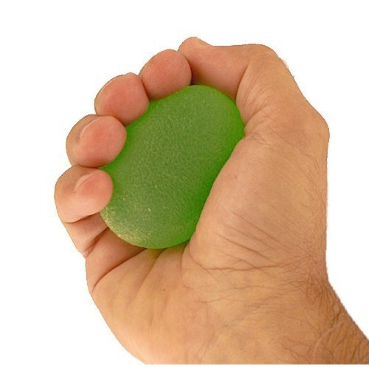 Ballon de rééducation en gel vert