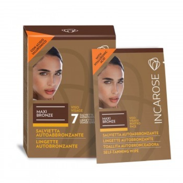 IncaRose Maxi Bronze Lingettes Visage Autobronzantes 7 Pièces