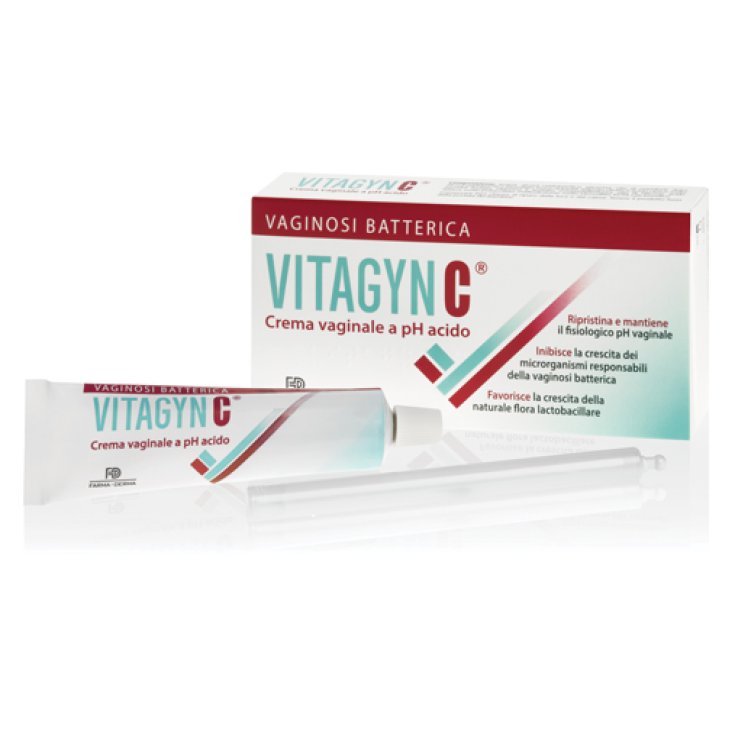 Farma-Derma Vitagyn® Crème Vaginale Au pH Acide 30g Avec 6 Applicateurs Jetables.