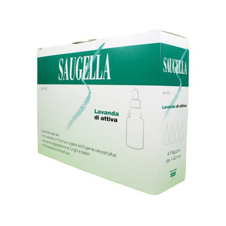 Active Lavande Saugella Ph 4.5 Antifongique Action Antibactérienne 4x140ml