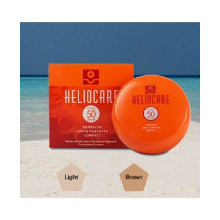 Heliocare Color Maquillage Compact Sans Huile Spf50 Marron 10 g