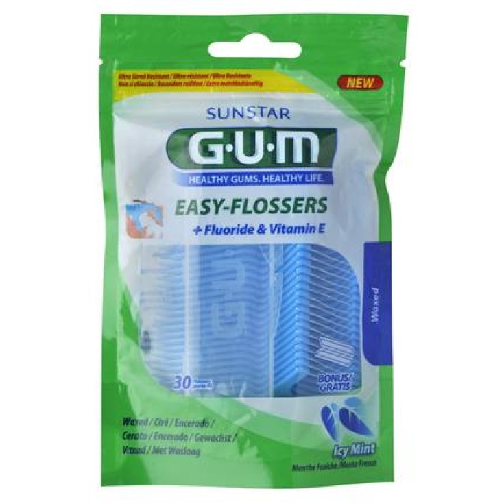 Gum Easy Flossers Fourchettes interdentaires 30 pièces