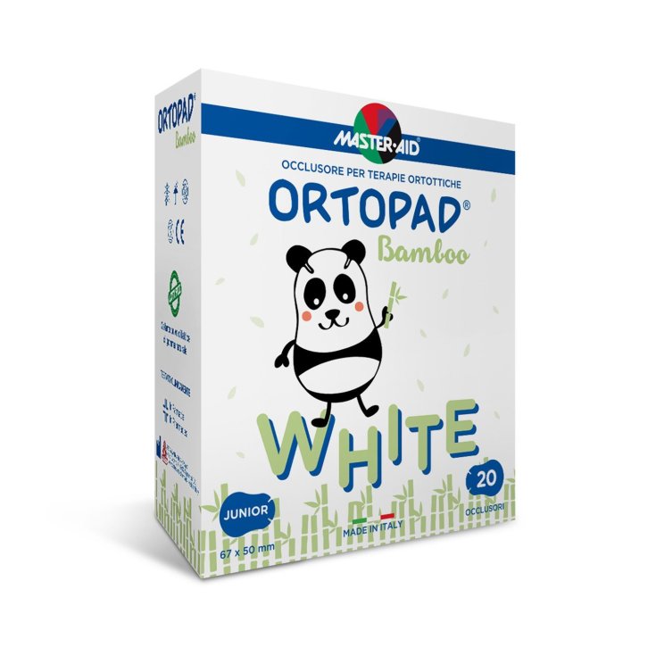 Master-Aid® Ortopad® Blanc Occluder Pour Orthèses Thérapies Moyen Format Blanc 20 Pièces