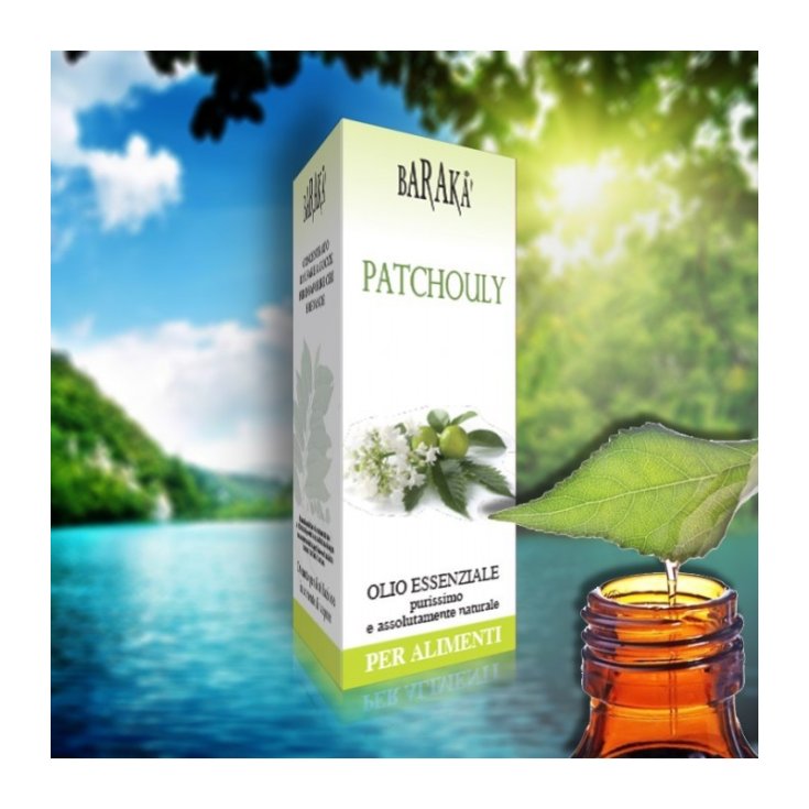 Barakà Patchouly Pure Huile Essentielle Naturelle Alimentaire 12 ml