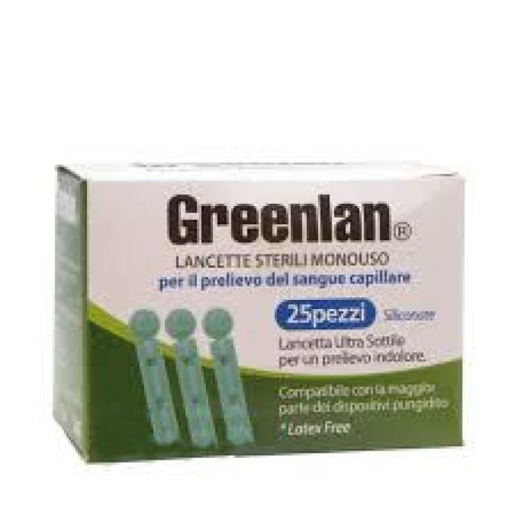 Lancettes stériles jetables Greenlan 25 pièces