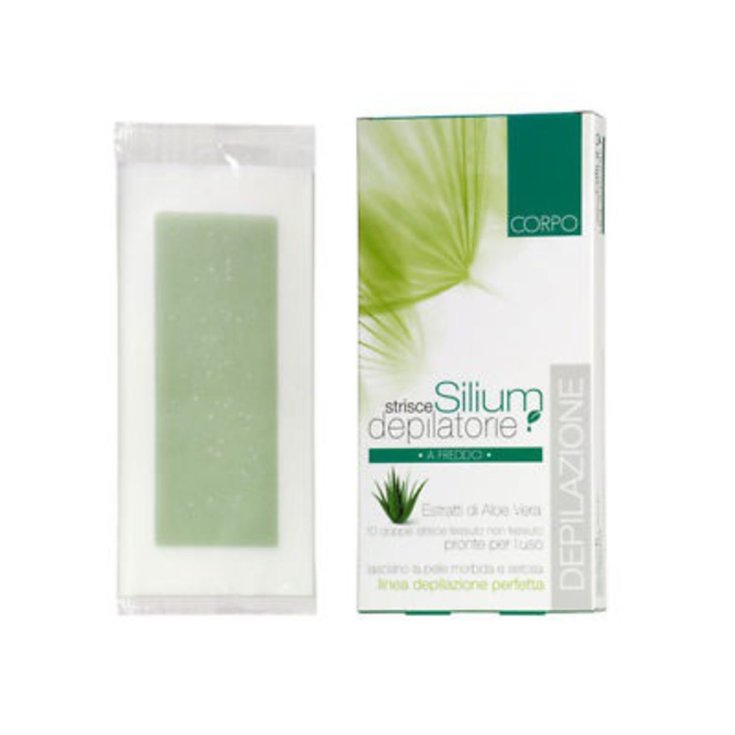 Bandes Épilatoires Silium Body Avec Aloe 10 Bandes Doubles