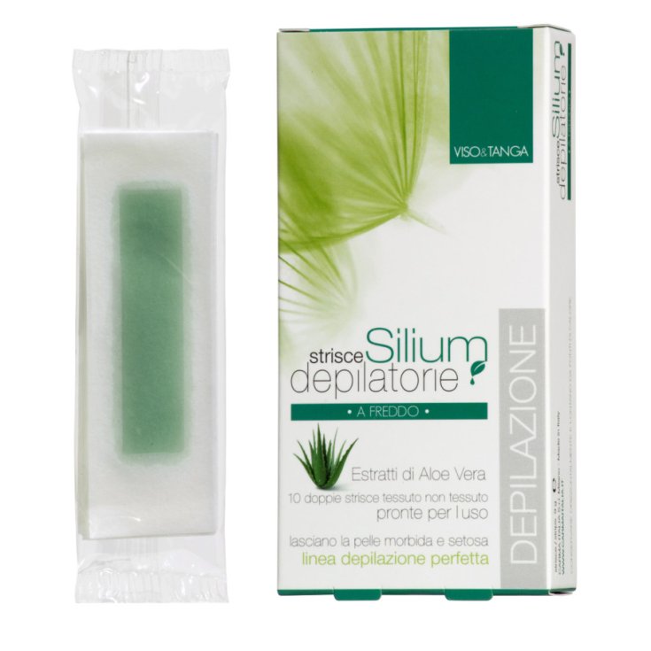 Bandes Épilatoires Visage Silium Avec Aloe 10 Bandes Doubles