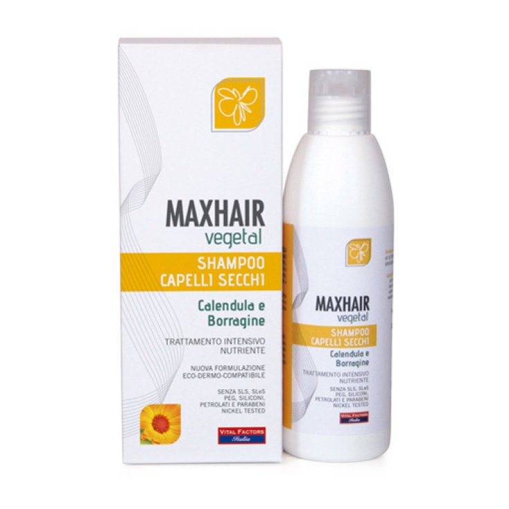 Farmaderbe MaxHair Végétal Shampooing Cheveux Secs 200 ml