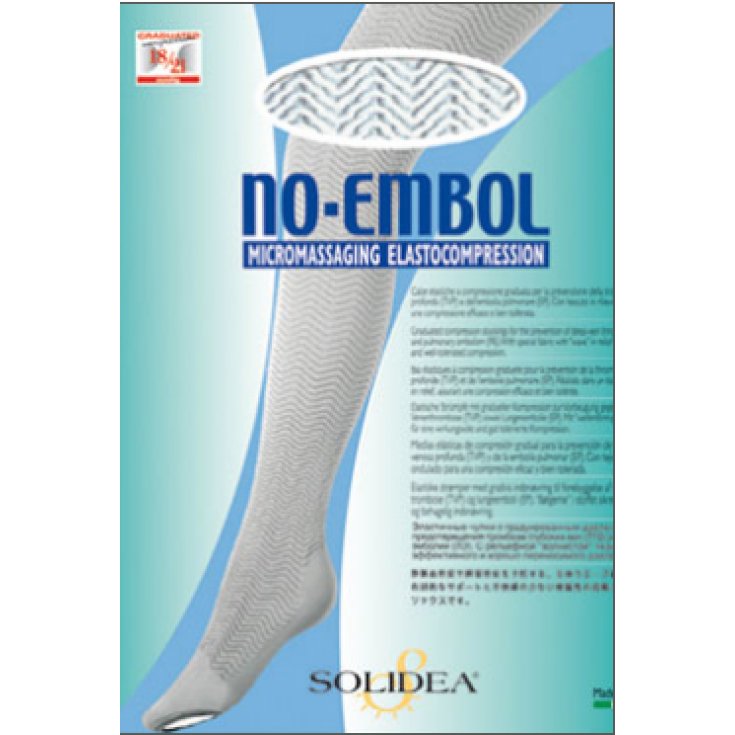 Solidea No Embol Thrombosis Prevention Sock Blanc Couleur Taille M