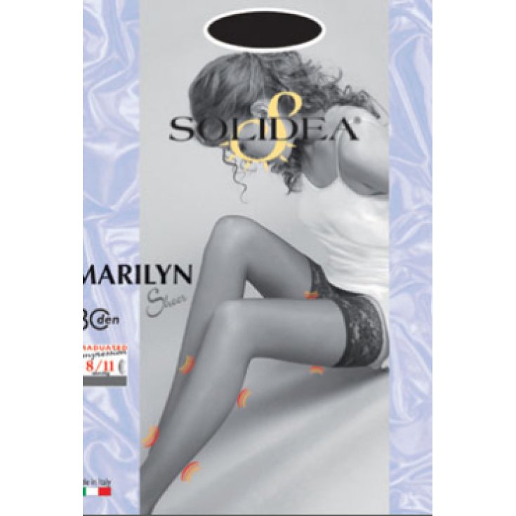 Solidea Marilyn 30 Sheer Hold Ups Couleur Vison Taille 4