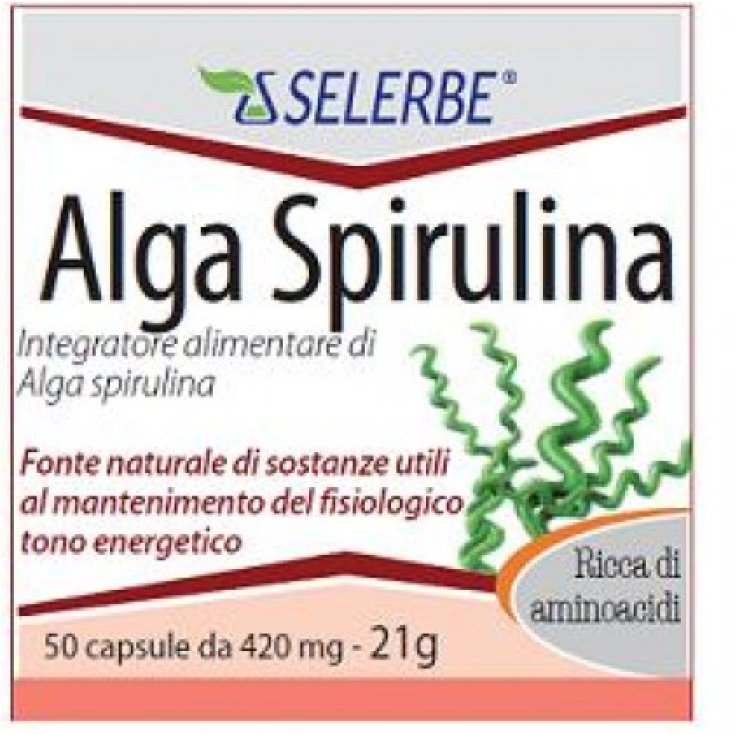 Selerbe Spiruline Extrait Sec Complément Alimentaire Titré 50 Gélules