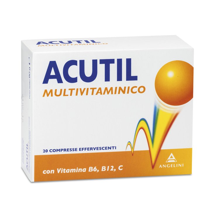 Angelini Acutil Complément Alimentaire Multivitaminé 20 Comprimés Effervescents