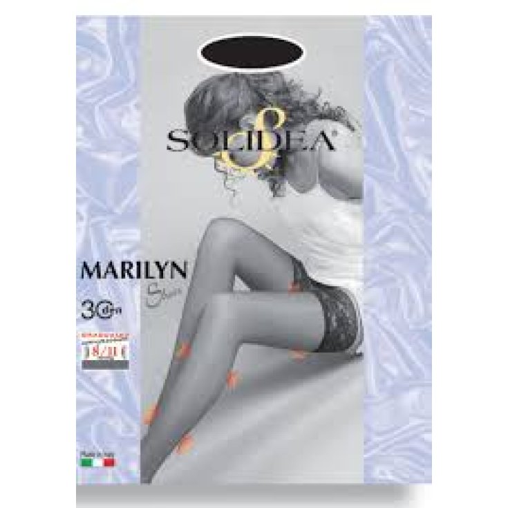 Solidea Marilyn 30 Sheer Stay-up Couleur Sable Taille 1