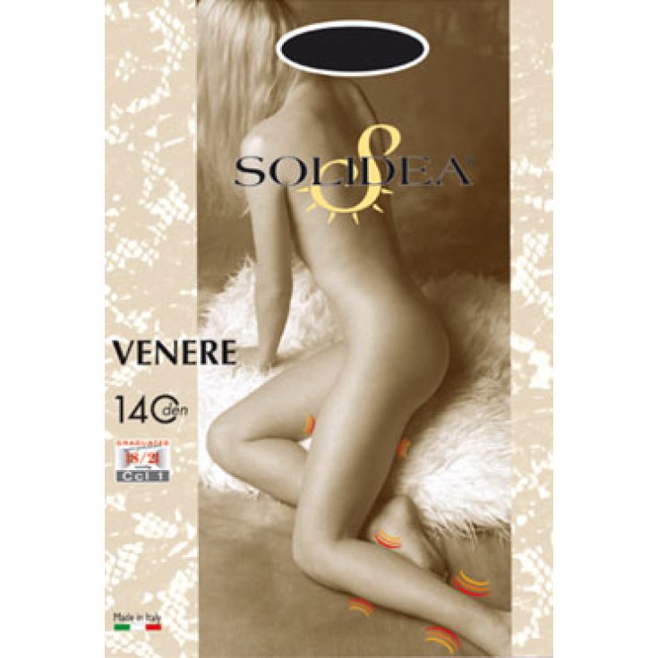 Solidea Venere 140Den Collants Couleur Fumée Noir Taille 4