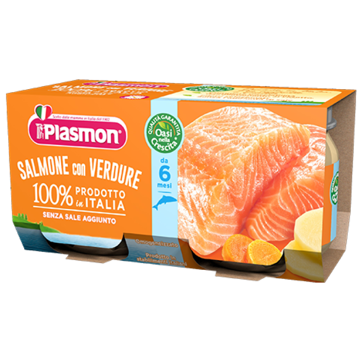 Saumon Homogénéisé Plasmon Aux Légumes 80gx2 Pièces