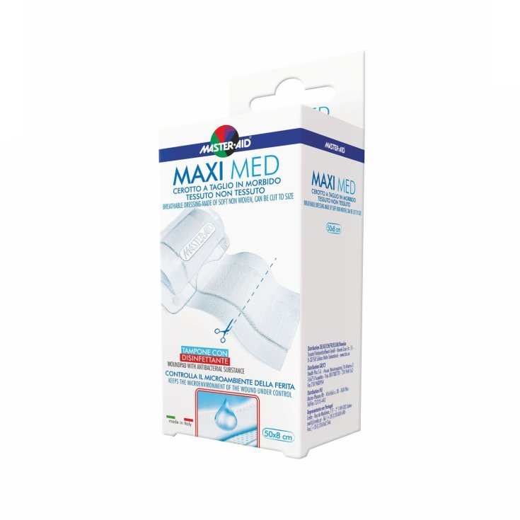 Master-Aid® Maxi Med Cut Patch En Tissu Non Tissé Doux 8x50cm