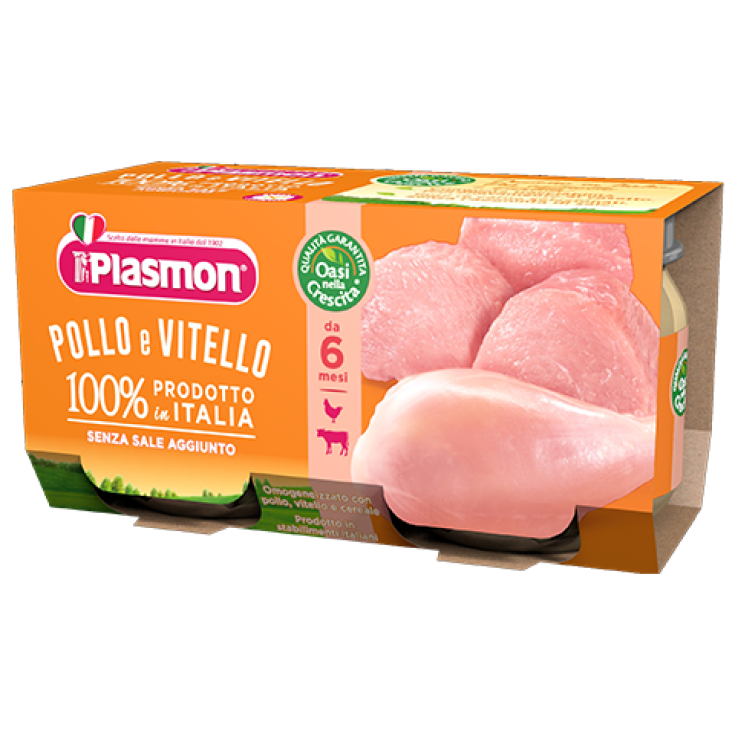 Plasmon Homogénéisé Veau Et Poulet 2x80g