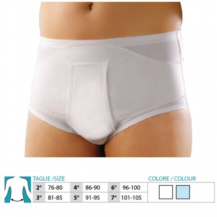 Safte Orione 510 Slip Élastique Homme Coton Couleur Blanc Taille 2