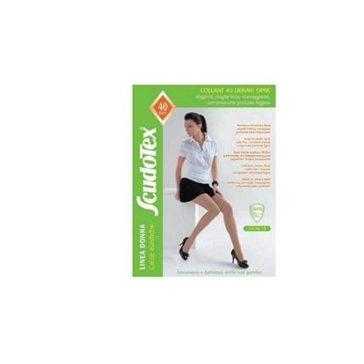 Scudotex Collants 40Den Opaque Couleur Noir Taille 4