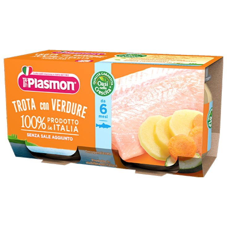 Plasmon Homogénéisé Poisson Truite Aux Légumes 2x80g