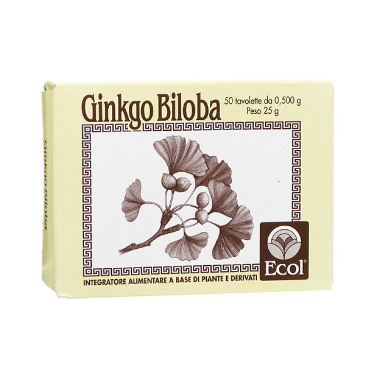 Ecol Ginkgo Biloba Complément Alimentaire 50 Comprimés