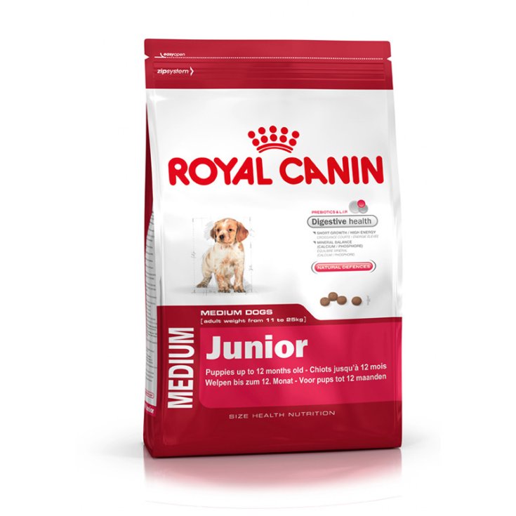 Royal Canin Medium Junior Croquettes pour Chien 4 kg