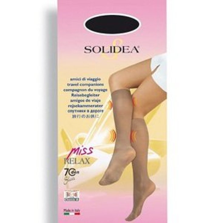 Solidea Miss Relax 70 Sheer Mi-bas Couleur Fumée Taille 2-M