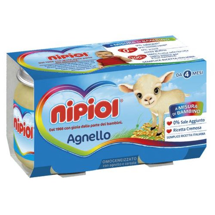 Nipiol Agneau Homogénéisé 120gx2 Pièces