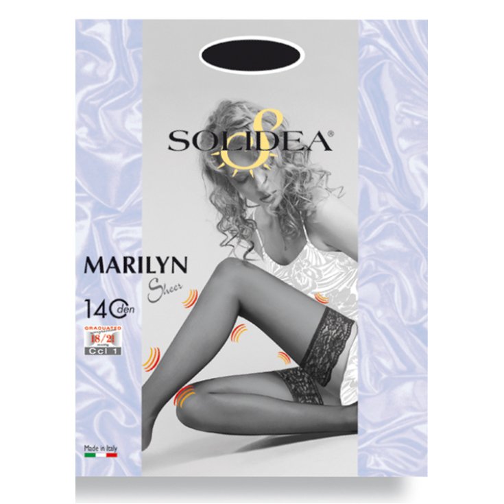 Solidea Marilyn 140 Sheer Stay-up Bronze Taille 4