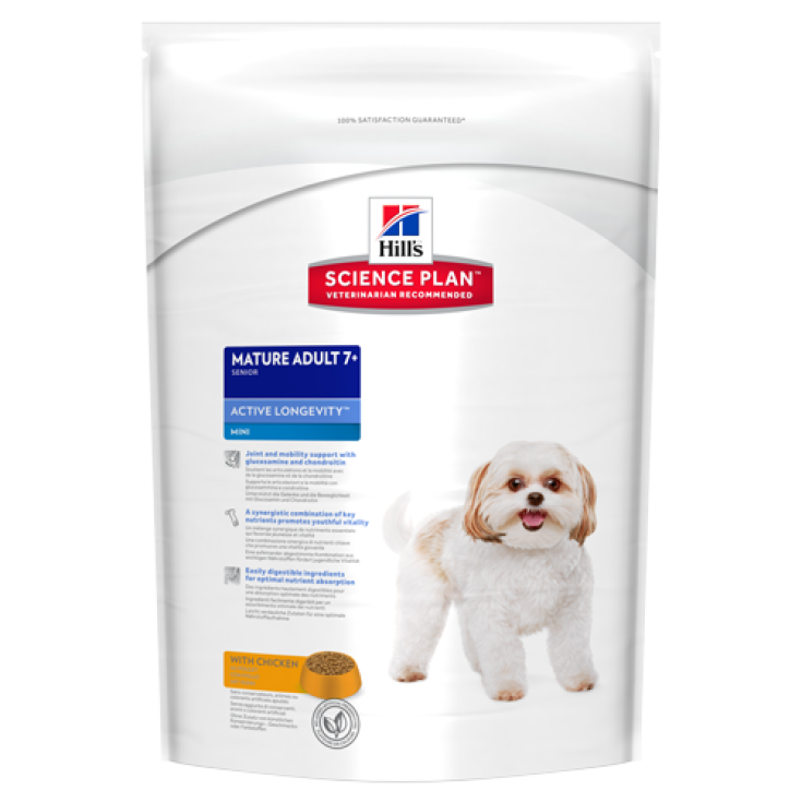 Hill's Science Plan Canine Mature Adult 7+ Active Longevity Mini Size avec Poulet 800g