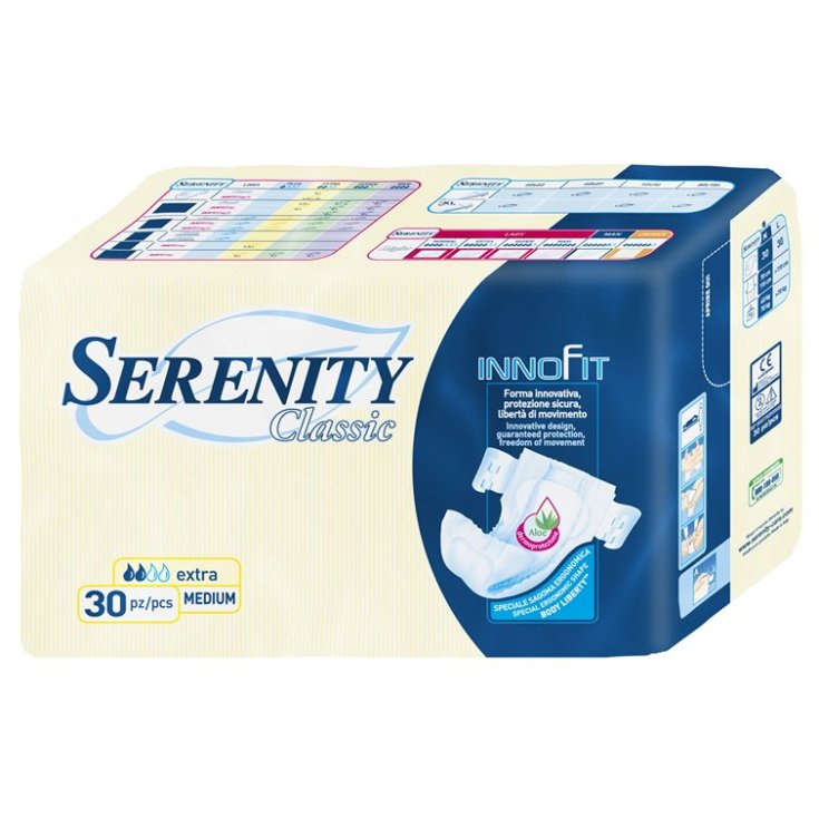 Serenity Couche Culotte Ultra-Fine Taille Moyenne 30 Pièces