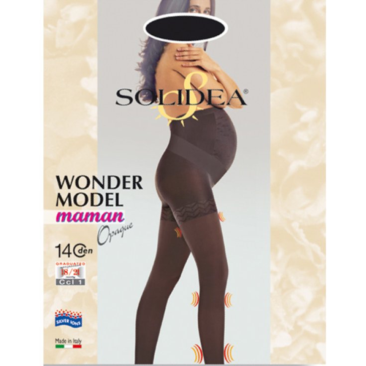 Collants Solidea Wonder Modèle Maman 140 Den Couleur Opaque Camel Taille 4-L