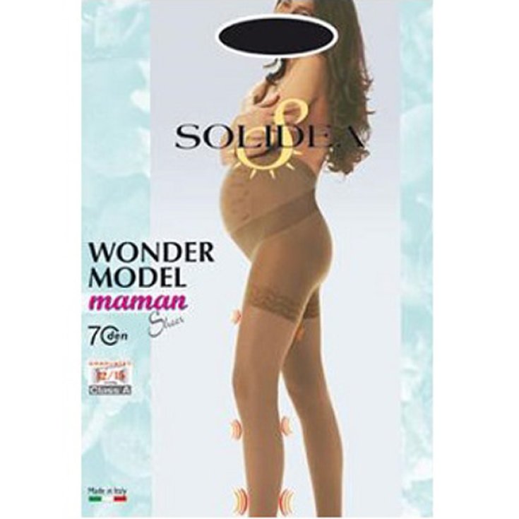 Solidea Wonder Modèle Maman Chaussettes 70 Sheer Couleur Sable Taille M