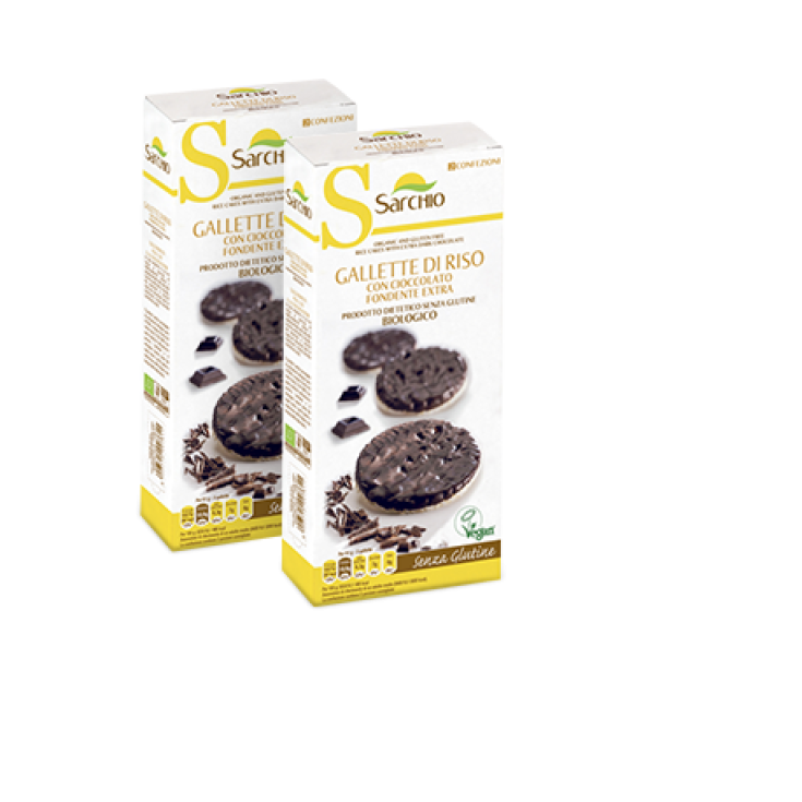 Sarchio Galettes De Riz Au Chocolat Noir Sans Gluten 100g