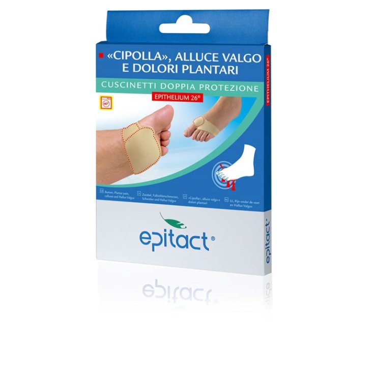 Epitact Hallux Valgus Coussinets Douleurs Plantaires Double Protection Epithelium 26 Taille M 1 Paire