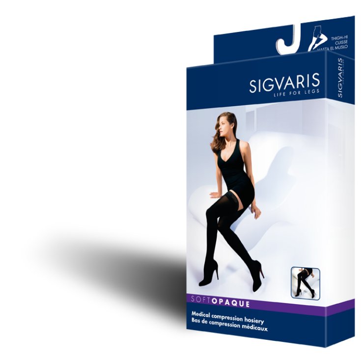 Sigvaris Open Toe Hold Up Couleur Caramel