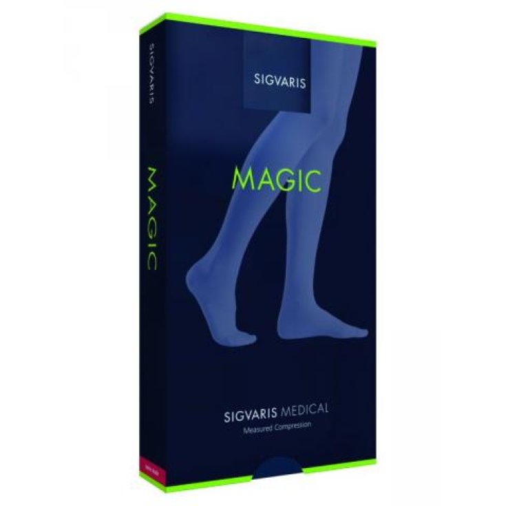 Sigvaris Magic 1 AD Open Toe Mi-Bas Couleur Chair Taille MN