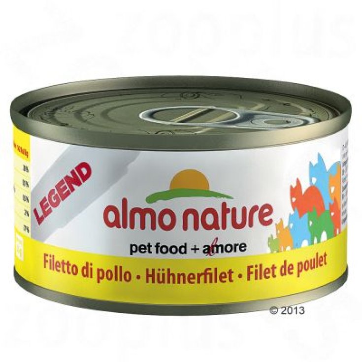 Almo Nature Legend Cat Nourriture humide pour Chats Filet de Poulet 70g