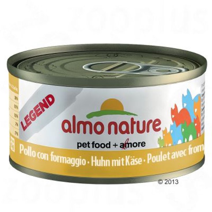 Almo Nature Legend Cat Nourriture humide pour Chats Poulet avec Fromage 70g