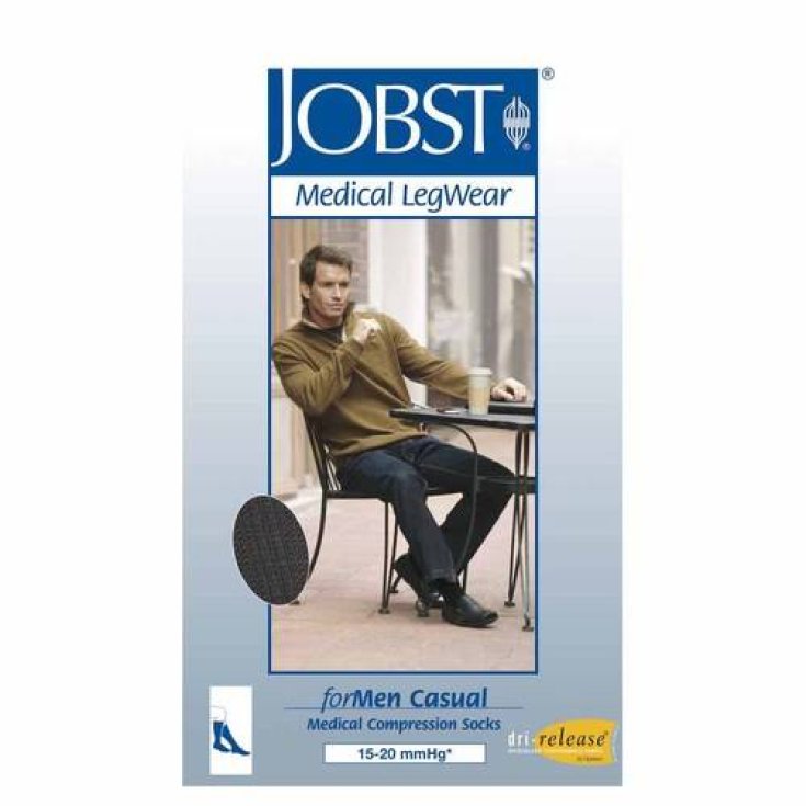 Bsn Jobst Pour Homme Noir Mi-bas Taille L