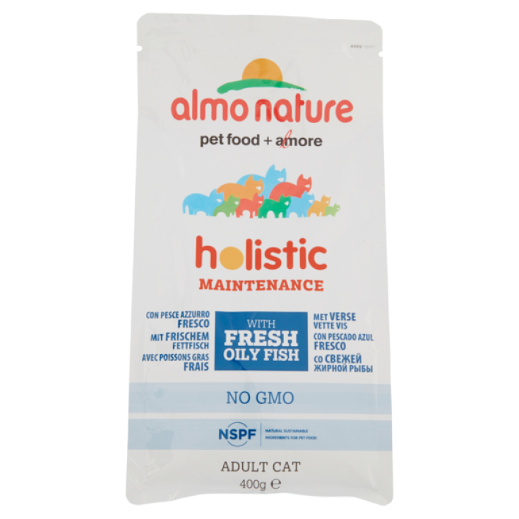 Almo Nature Holistic Nourriture Pour Chats Au Poisson Bleu Et Riz 400g